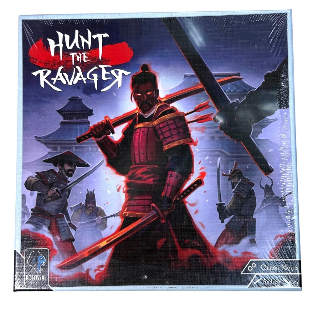 Hunt the Ravager Board Game Kolossal Samurai Japanese Ninja Hidden‎ Movement New